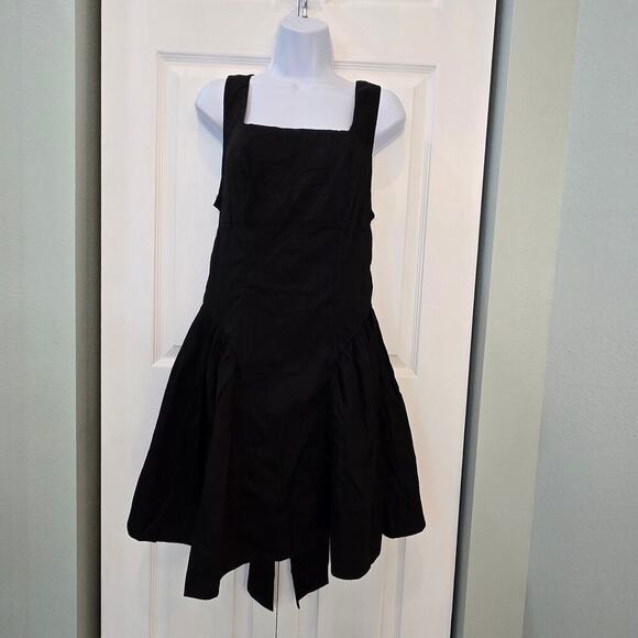 Shein Sxy Bae black Backless dress with bow and Flare hem sz Lg dark feminine - Picture 4 of 11